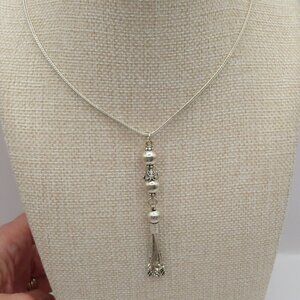 Sterling Silver 925 Tassel Necklace